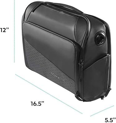 NOMATIC Messenger Bag - Formal Laptop Computer Bag - Crossbody Shoulder Bag for Travel, School and Work Bag (Black)